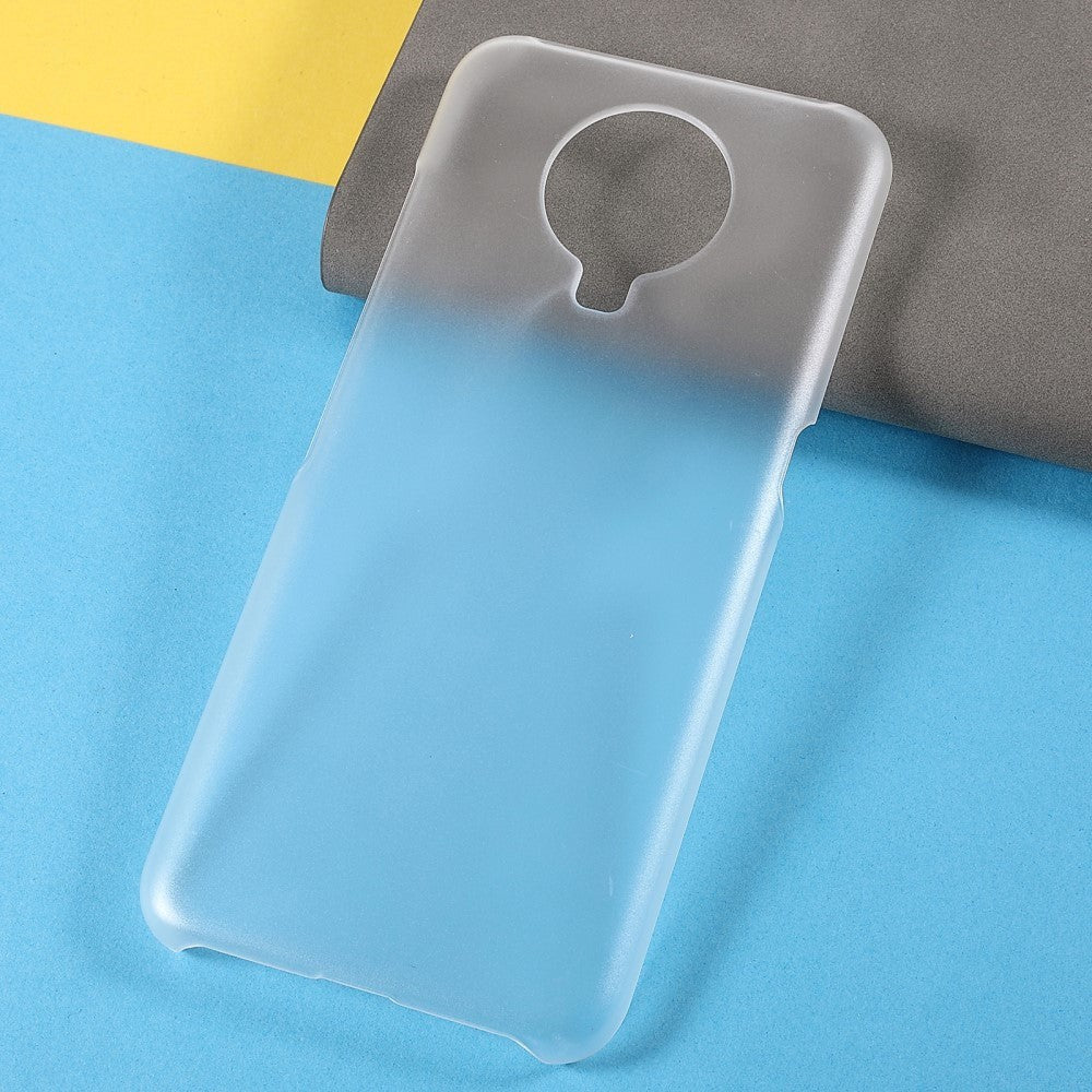 Nokia G10 / G20 Hårdt Plastik Bagside Cover - Mat Gennemsigtig