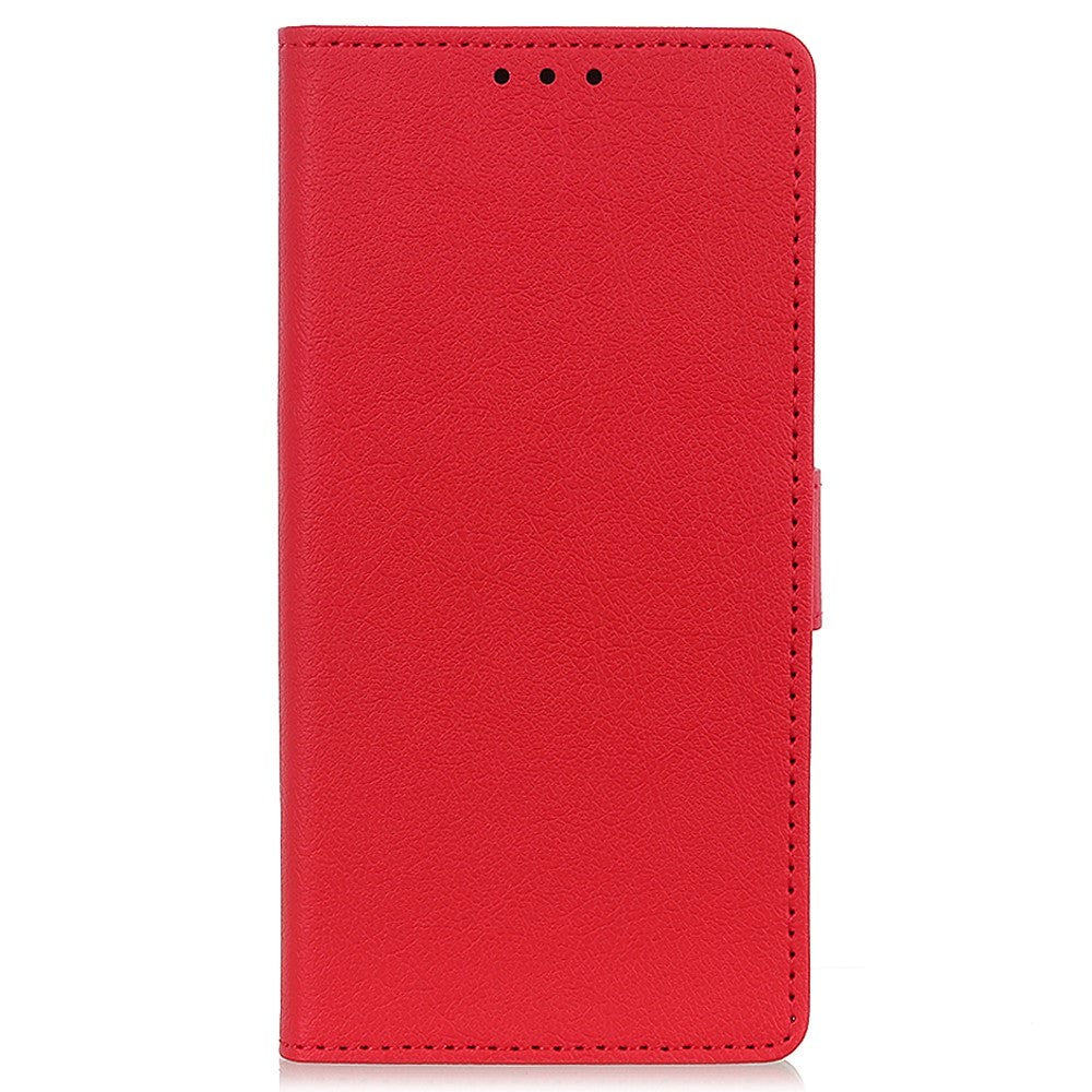 Nokia C2 2nd Edition PU Læder Flip Cover m. Pung - Rød