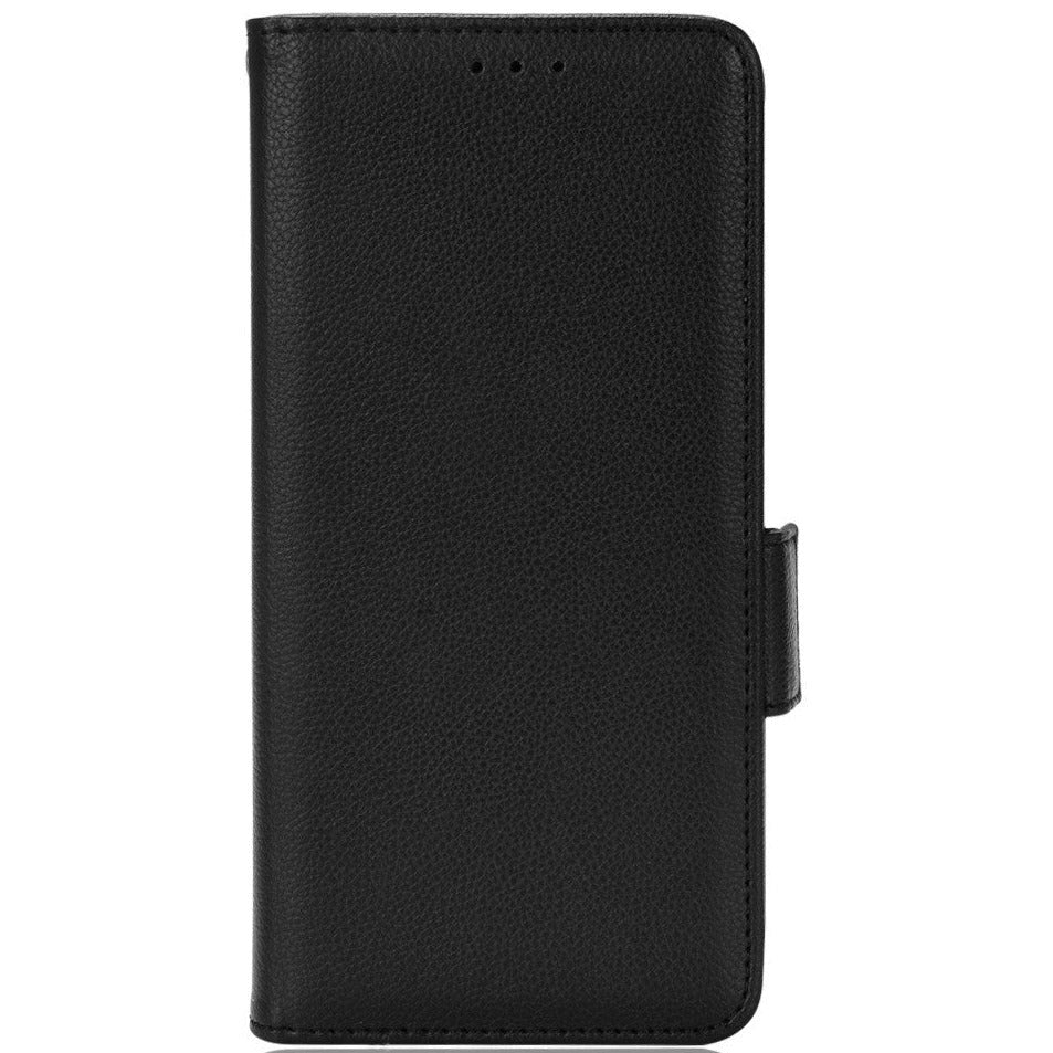 TCL 30 (4G) PU Litchi Læder Flip Cover m. Pung - Sort