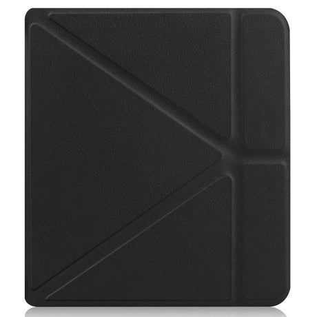 Kobo Libra 2 Origami Kunstlæder Flip Cover m. Ståfunktion - Sort