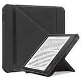 Kobo Libra 2 Origami Kunstlæder Flip Cover m. Ståfunktion - Sort