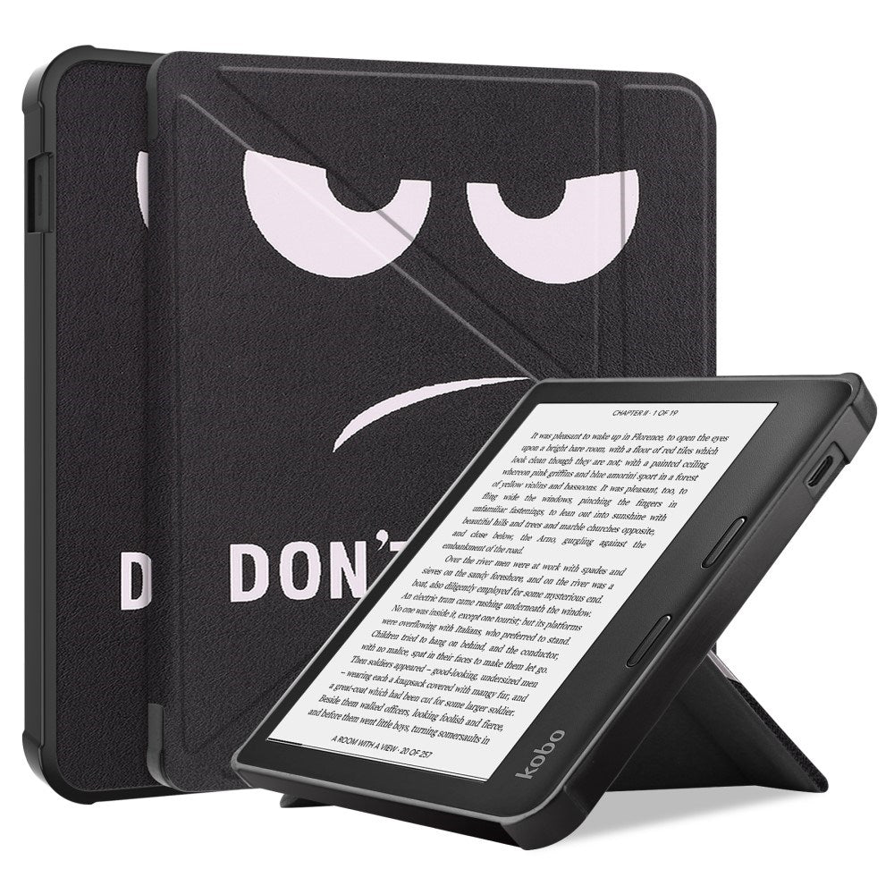 Kobo Libra 2 Origami Læder Flip Cover - 