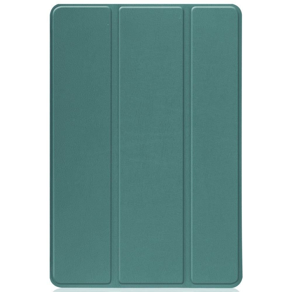 TCL Tab 10S Tri-Fold Læder Flip Cover - Grøn