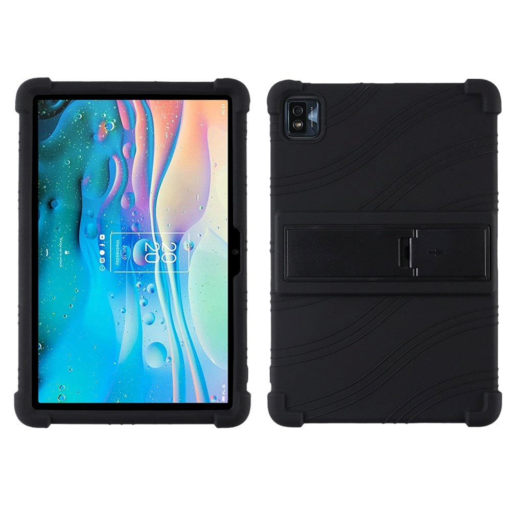 TCL Tab 10S Silikone Cover m. Ståfunktion - Sort