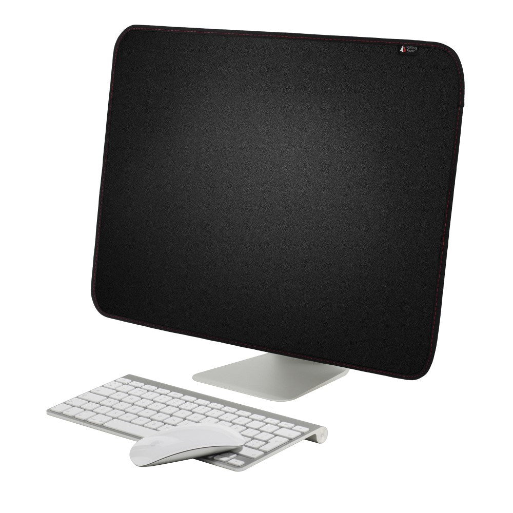 Støvbeskyttende Stof Cover til iMac 21.5” m. Opbevaring - Sort