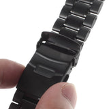 Universal Stainless Steel Watchband (22mm) - Sort