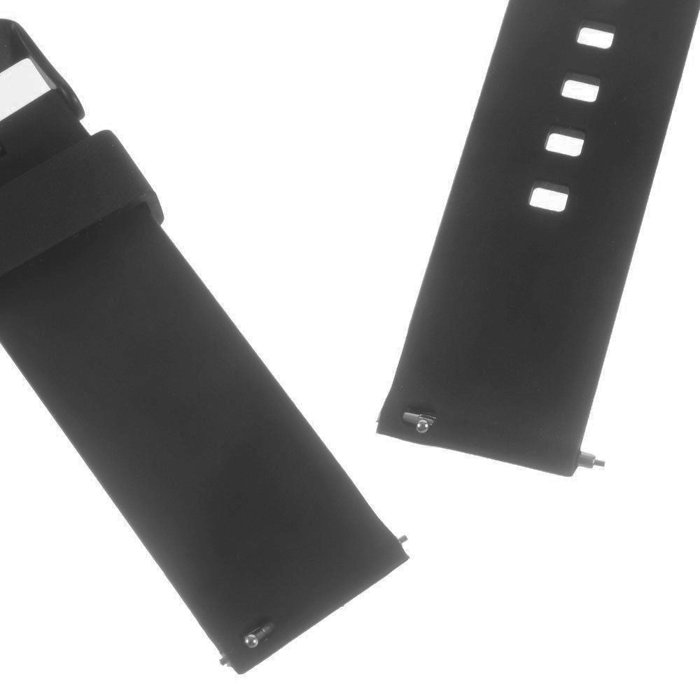 Universal Silicone Watchband (22mm) - Sort