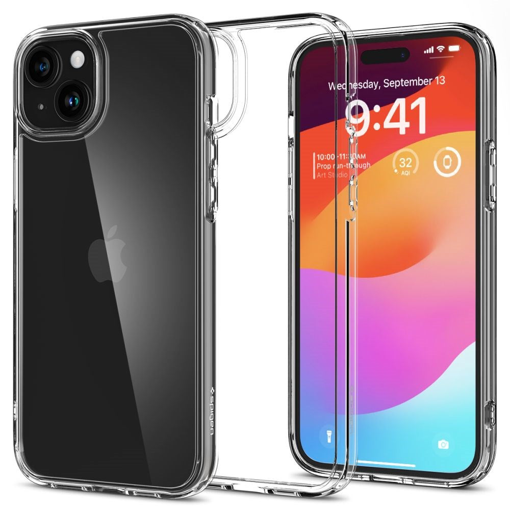 iPhone 15 Spigen Ultra Hybrid Case - Gennemsigtig