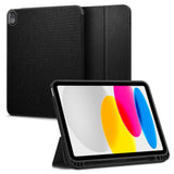 iPad 10.9" (2022) Spigen Urban Fit Stof Flip Cover m. Pen Holder - Sort