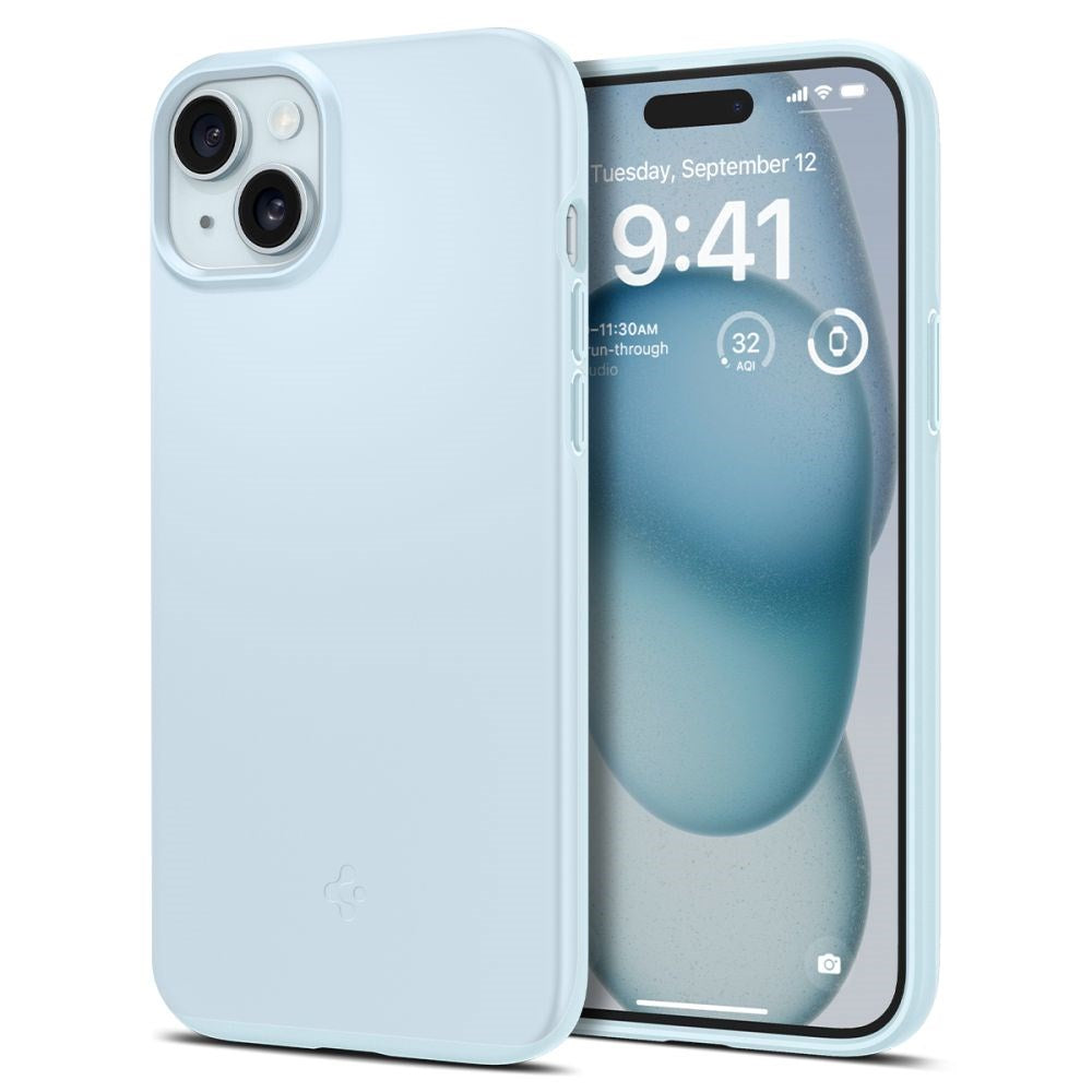 iPhone 15 Spigen Thin Fit Case - Mute Blue