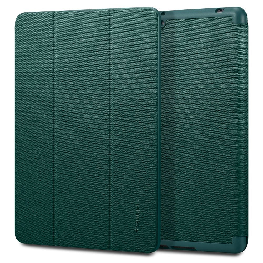 iPad 10.2" (2021 / 2020 / 2019) Spigen Urban Fit Stof Cover m. Pen Holder - Grøn