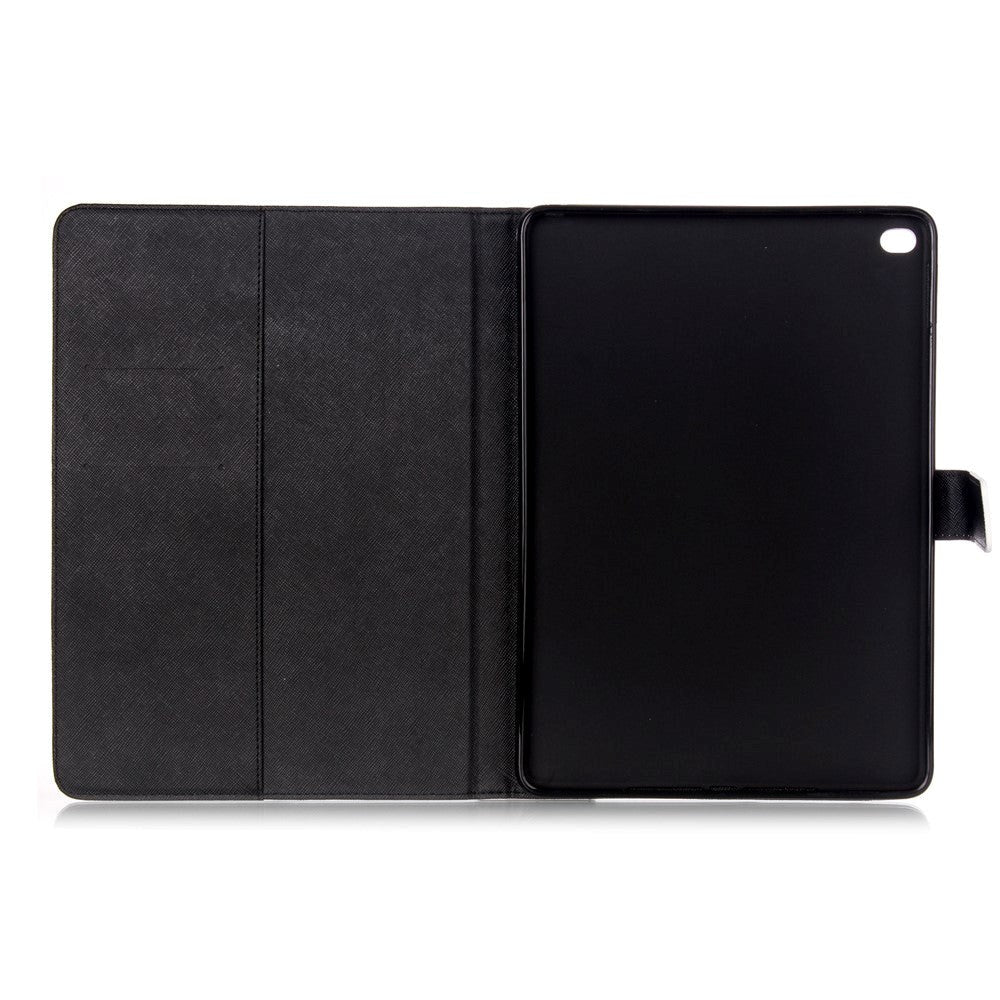 iPad Air 2 Cover m. Ståfunktion & Kortholder "Don't Touch My Pad" - Sort