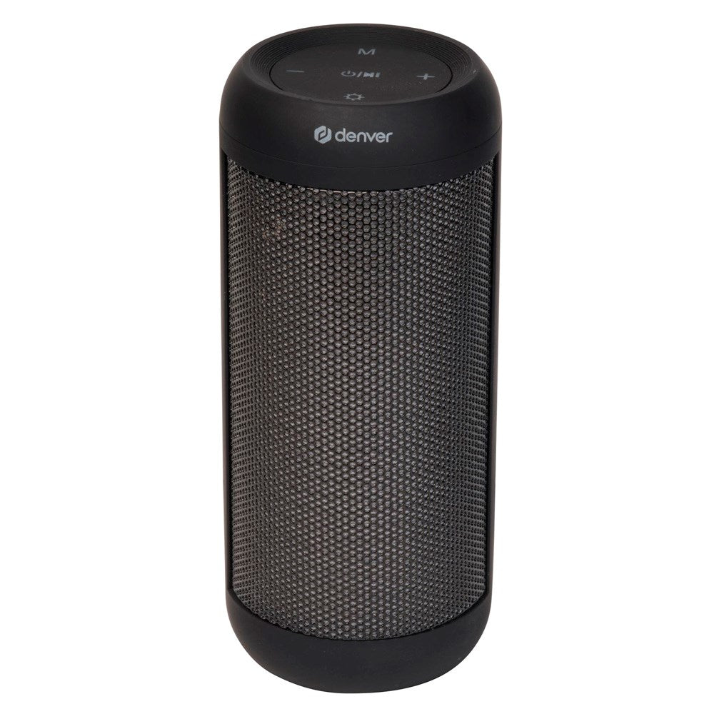 Denver Trådløs Bluetooth Højtaler 1200mAh m. Indbygget RGB LED-Lys - Sort