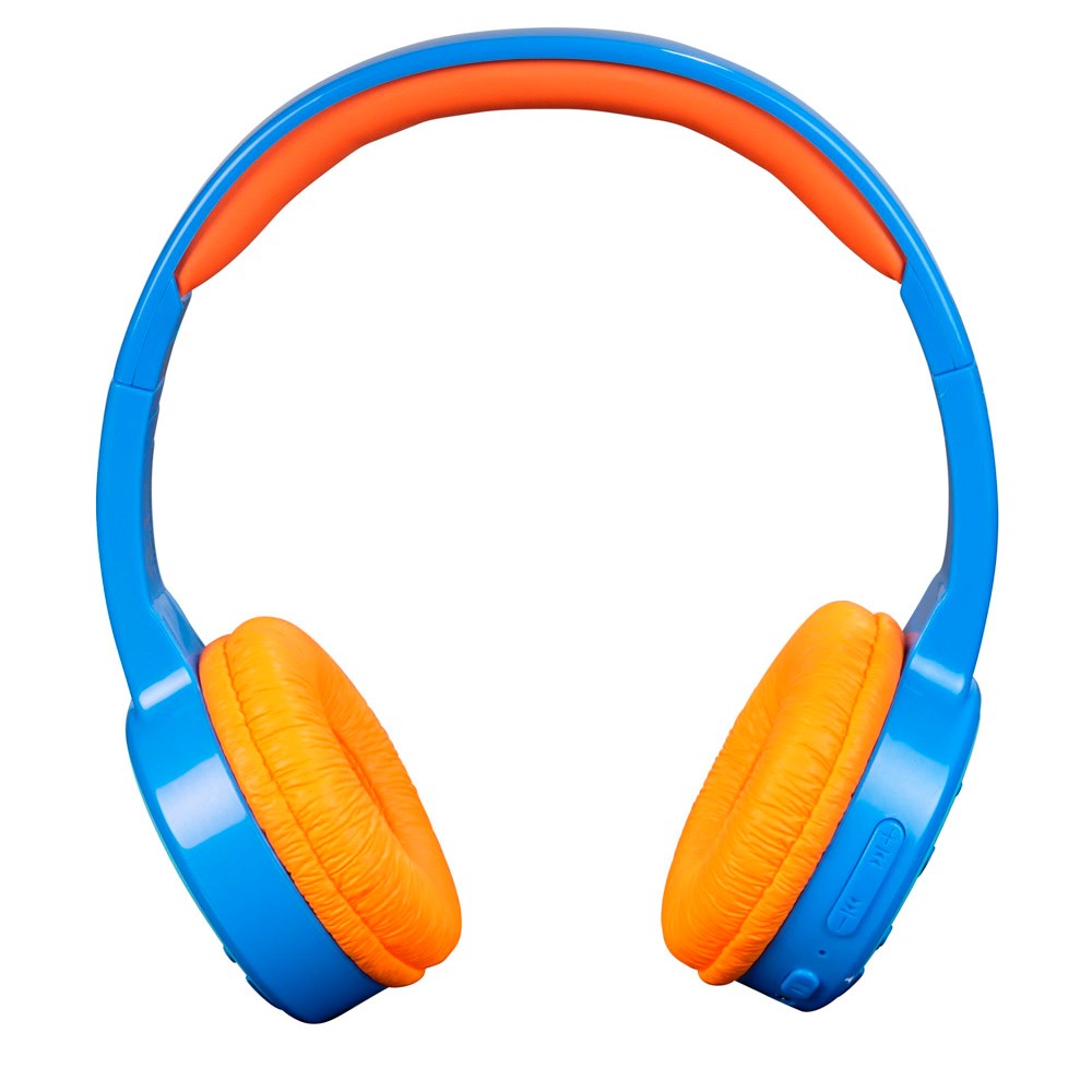 Denver Trådløse On-Ear Headset til Børn m.  Lydbegrænsning - Blå / Orange