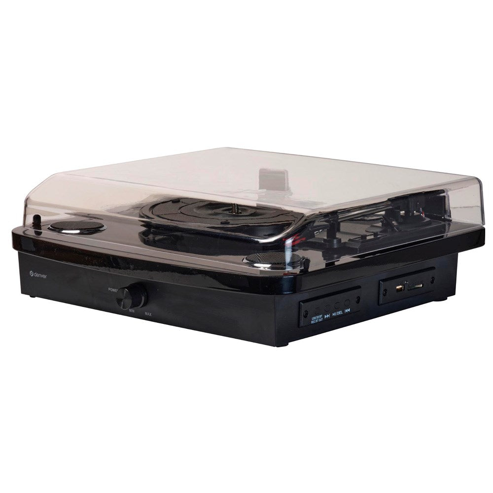 Denver VPL-230 Pladespiller m. Indbyggede Højtalere (2 x 10W) - Sort