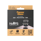 iPhone 15 / 15 Plus PanzerGlass Hoops - Beskyttelse til Kamera - Platinum Strength - Gennemsigtig / Sort