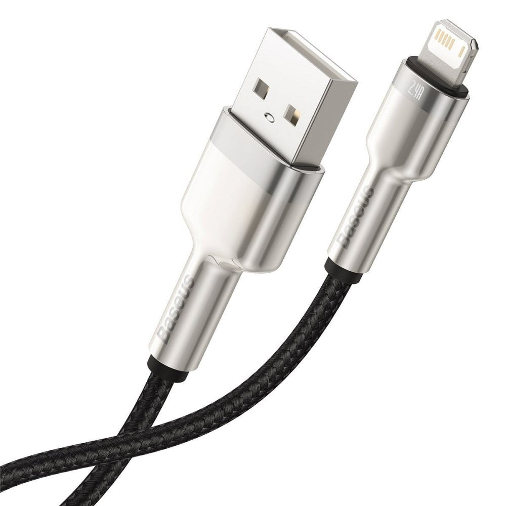 Baseus Cafule USB-A til Lightning Kabel - 2m - Sort / Sølv