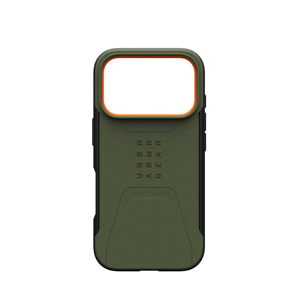 UAG iPhone 17 Pro Civilian Case - MagSafe Kompatibel - Grøn / Orange