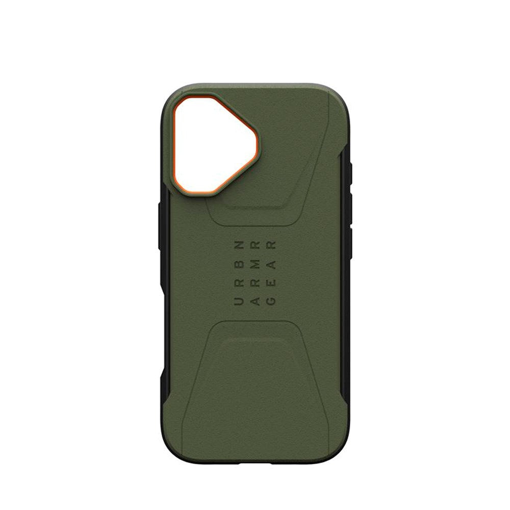 UAG iPhone 17 Civilian Case - MagSafe Kompatibel - Grøn / Orange