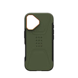 UAG iPhone 17 Civilian Case - MagSafe Kompatibel - Grøn / Orange