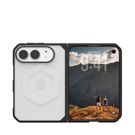UAG iPhone Duo Mouve Mobil Cover - MagSafe Kompatibel - Gennemsigtig / Sort