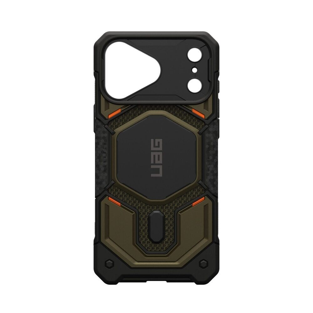 UAG iPhone 18 Pro Max / 17 Pro Max Monarch Pro Mobil Cover - MagSafe Kompatibel - Kevlar Element Green