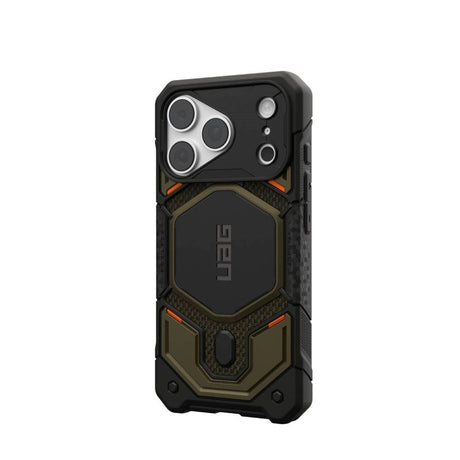 UAG iPhone 18 Pro / 17 Pro Monarch Pro Mobil Cover - MagSafe Kompatibel - Kevlar Element Green