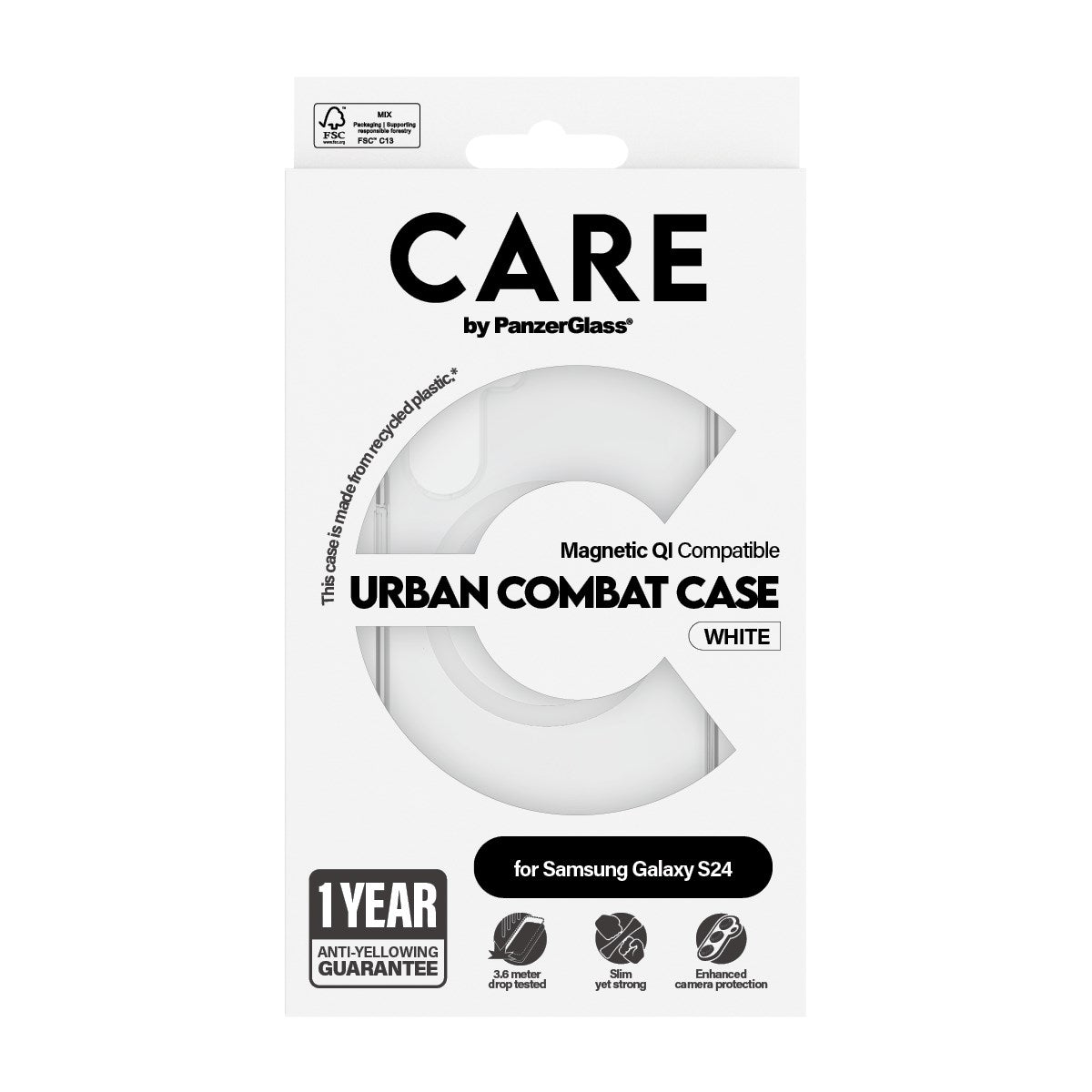 CARE by PanzerGlass Samsung Galaxy S24 FLAGSHIP Urban Combat Cover - Transparent