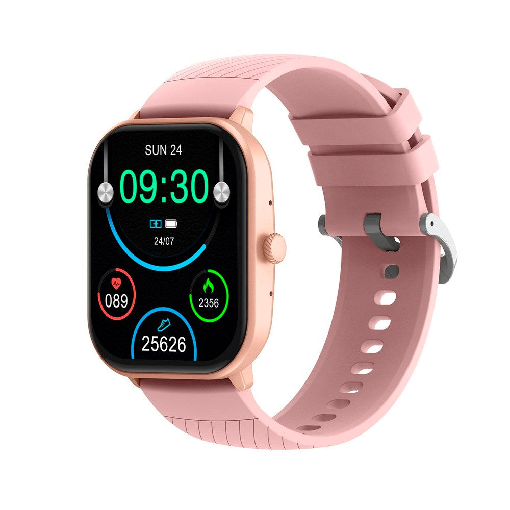Denver SWC-187 Bluetooth Smartwatch med Indbygget Sundhedstracking og Stemmekontrol - Lyserød