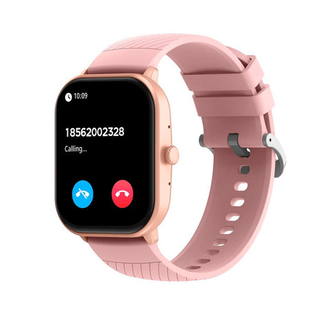 Denver SWC-187 Bluetooth Smartwatch med Indbygget Sundhedstracking og Stemmekontrol - Lyserød