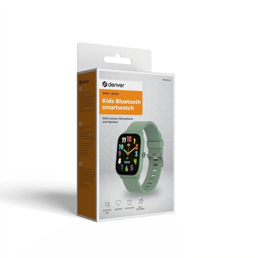 Denver SWK-120GN Smartwatch til Børn m. Spil - Grøn