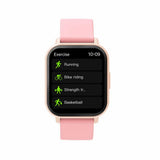 Denver SWC-176RO Bluetooth Smartwatch m. Søvn- og Fitnesstracker - Silikone Urrem - Lyserød