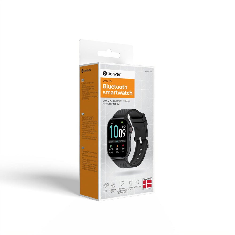 Denver SWG-159B Sports Smartwatch - Sort