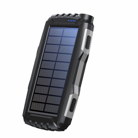Denver Solcelle PowerBank m. USB-A & USB-C - 20.000 mAh - Sort