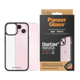 iPhone 15 Bagside Cover PanzerGlass D3O Bio ClearCase - Sort Kant