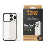 iPhone 15 Pro Bagside Cover PanzerGlass D3O Bio ClearCase - Sort Kant