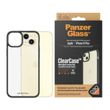 iPhone 15 Plus Bagside Cover PanzerGlass D3O Bio ClearCase - Sort Kant