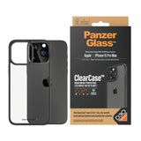 iPhone 15 Pro Max Bagside Cover PanzerGlass D3O Bio ClearCase - Sort Kant