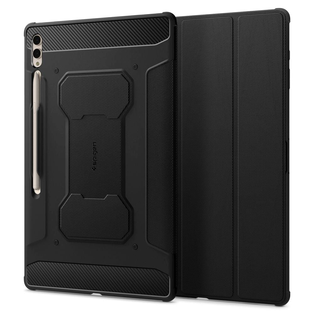 Samsung Galaxy Tab S10 Ultra / S9 Ultra / S8 Ultra Spigen Rugged Armor Pro Cover - Sort