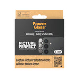 Samsung Galaxy S24 / S23 / S23+ (Plus) PanzerGlass PicturePerfect - Beskyttelse til Kamera - Platinum Strength - Gennemsigtig / Sort