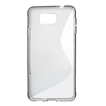 Samsung Galaxy Alpha S-Shape TPU Cover Gennemsigtig