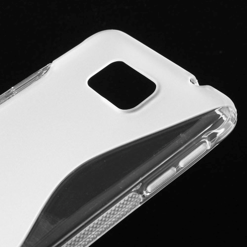 Samsung Galaxy Alpha S-Shape TPU Cover Gennemsigtig