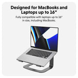 Hyper Ergonomisk Laptop Stand - Space Grey