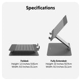 Hyper Justerbar Laptop Holder - Space Grey
