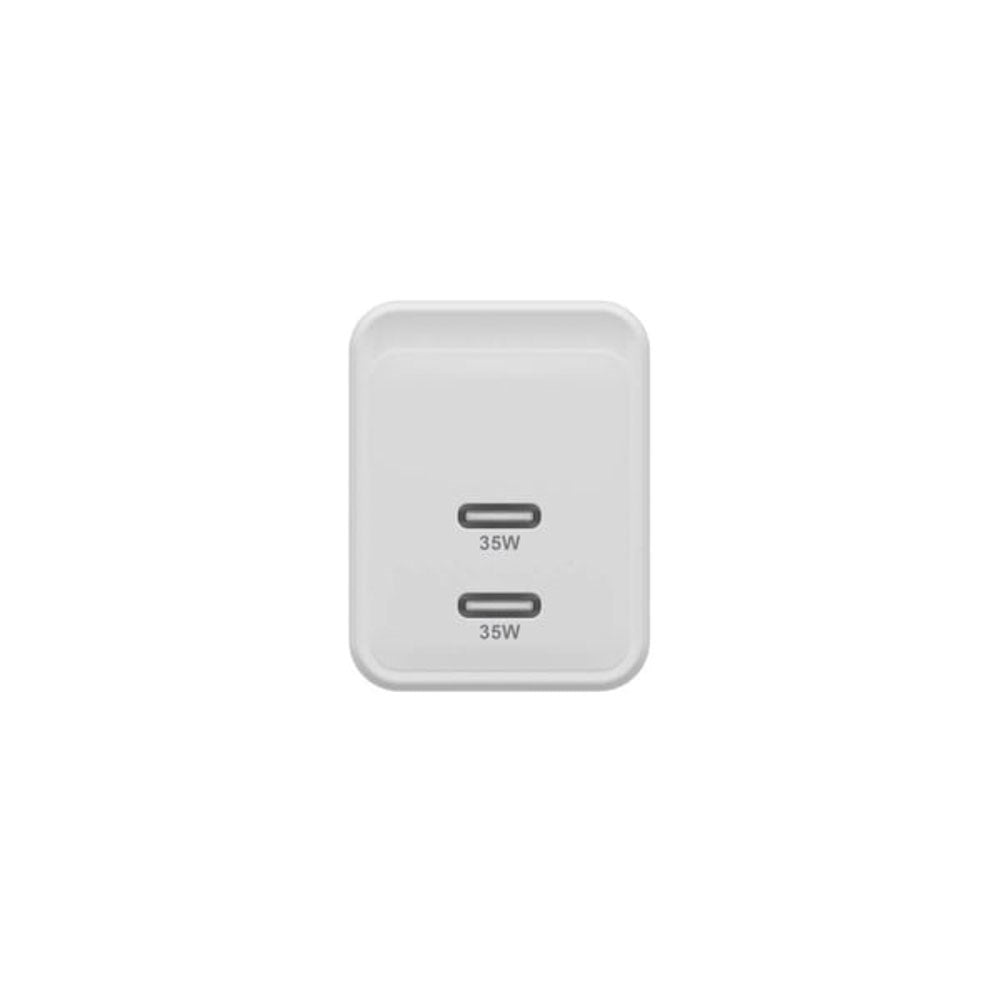 Hyper HyperJuice Vægoplader m. 2x USB-C - 35W - Hvid