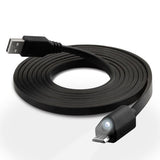 Naztech Micro-USB kabel med Lys - Sort