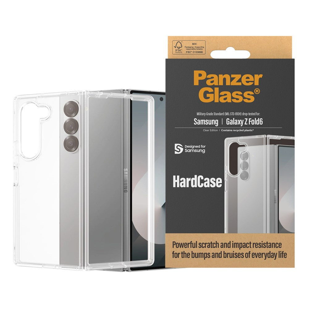 Samsung Galaxy Z Fold6 Bagside Cover PanzerGlass HardCase Antibakteriel - Gennemsigtig