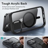 iPhone 15 ESR Classic Hybrid Halolock Bagside Cover - MagSafe Kompatibel - Gennemsigtig / Sort