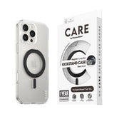 CARE by PanzerGlass iPhone 16 Pro Max Feature Kickstand Cover - MagSafe Kompatibel - Transparent / Black