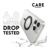 CARE by PanzerGlass iPhone 16 Pro Max Feature Kickstand Cover - MagSafe Kompatibel - Transparent / Black
